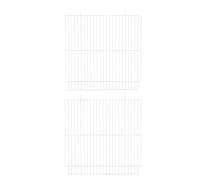 Beaupretty Lot de 2 Panneaux Séparateurs en Treillis de Fer pour Cage à Hamster 47 Cm, Cloison Intérieure pour Petits Animaux, Séparation Modulable pour Lapins, Hamsters et Rongeurs, Usage