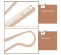 Beaupretty Lot De 2 Peignes À Cheveux Lisses En Contreplaqué Pour Démêler Peignes De Styliste Peignes Fins Lisseurs Mélanges Lissage En Paille De Blé Humide