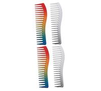 Beaupretty Lot de 2 Peignes à Cheveux pour Hommes Peigne à Moustache Pointes Souples Peigne Incurvé pour Hommes pour Le Coiffage 2 Pièces