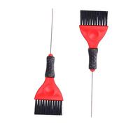 Beaupretty Lot de 2 pinceaux applicateurs de teinture pour cheveux en acier inoxydable avec queue d'épingle pour des sections précises, pinceau de coloration professionnel pour salon et utilisation