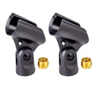 Beaupretty Lot de 2 Pinces Universelles pour Microphone à Main avec Adaptateur Doré Support pour Pied de Micro Réglable Fixation Stable pour Karaoké Concerts et Spectacles Clips de