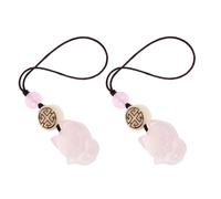 Beaupretty Lot de 2 Porte-clés Pendentifs Renard Décoratifs pour Téléphone Portable Femmes, Accessoire Mobile Mignon en Silicone, Style Cartoon, Taille Compacte, Couleur Rose Fox, pour Usage