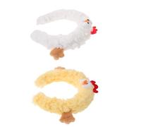 Beaupretty Lot de 2 Serrage-têtes Poussins de Pâques en Peluche Douce, Taille, Bandeaux Déguisés Animaux pour Maquillage et Soins du Visage, Accessoires Festifs pour Fête Thème du