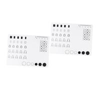 Beaupretty Lot De 2 Tapis En Silicone Pour Nail Art Tapis De Manucure Tapis D'entraînement Pour Vernis À Guide D'autocollants Pour Non Destinés Au Nail Art