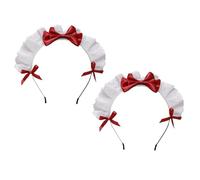 Beaupretty Lot De 2 -têtes À Nœud Pour Femmes Pinces À Cheveux En Dentelle Accessoires Pour Filles Couvre-chefs Lolita