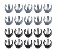 Beaupretty Lot de 20 Goupilles de Verrouillage de C pour Cannes et Déambulateurs Fixation Sécurisée 22 MM Longueur 25 MM Couleur Noire et Grise Accessoires Stables pour Mobilité et