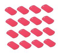 Beaupretty Lot de 20 Médailles pour Chien en Aluminium Carré 50x29 Mm, Pendentifs Vierges à Graver, Double Face, Étiquettes D’Identification Résistantes et Légères pour Colliers D’Animaux