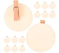 Beaupretty Lot de 20 Mini Pinces à Photos en Bois Rond, Clips Décoratifs Polyvalents pour Organiser Messages et Projets DIY, Accessoires pour Artistes et Loisirs Créatifs