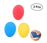 Beaupretty Lot De 3 Balles De Préhension Pour Doigts En Tpr, Balles Anti-stress Colorées, Renforcement Musculaire Et Kinésithérapie, Amélioration Circulation Sanguine, Exercices Pour Mains Et Doigts