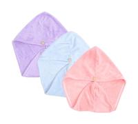 Beaupretty Lot De 3 Bonnets De Séchage En Velours Pour Femme - Séchage Rapide Ultra Doux Et Absorbant Indispensables Pour Le Bain Et Les Voyages À La Maison Comme À La Salle De Sport
