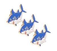 Beaupretty Lot De 3 Broches Requin Kawaii En Alliage De Zinc, Épingles Émail Marin, Accessoires Mode Pour Vêtements Et Chapeaux, Bijoux Animaux Marins, Badges Dessin Animé Pour Usage Quotidien