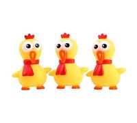 Beaupretty Lot De 3 Jouets Lumineux à Presser en Latex, Poulet Qui Hurle Jaune, Jouet Sonore à Mâcher pour Chien, Divertissement Intérieur pour Animaux De Compagnie