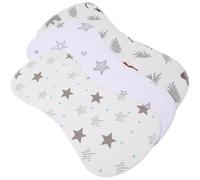 Beaupretty Lot de 3 Langes Absorbants en Coton pour Bébé Bavoirs pour Fille et Garçon Doux et Respirants Lingettes pour Régurgitations de Lait pour L’Allaitement Protection des Vêtements