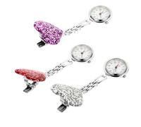Beaupretty Lot De 3 Montres pour Infirmières Style Infirmière pour Enfants Verre Ordinaire Miroir Violet Couleur Aléatoire