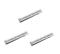 Beaupretty Lot De 3 Pinces À Cravate Avec Inscription « Papa Je T'Ai Aimé En » Pour Homme Dorées Pour Le Père De La Pince À Cravate Pour Le Marié La Mariée Les Pinces À