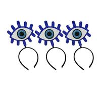 Beaupretty Lot de 3 Serrage-Têtes Œil Maléfique Bleus en Matériau Léger Accessoires de Coiffure pour Cosplay et Fête Halloween Serrage-Têtes Cartoon Amusants pour Femmes et Filles
