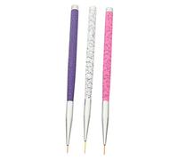 Beaupretty Lot De 3 Stylos À Dessin Pour Nail Art Stylos Durcisseurs Para-Perceurs Outils À Points Support De Colle Pour Impressionner Les Orteils Autocollants Pour Vernis À Ongles Kit