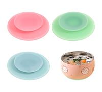 Beaupretty Lot de 3 Ventouses en Silicone Double Face pour Assiettes et Bols Antidérapantes Conçues pour Garçon et Filles et Personnes Âgées Usage Domestique Voyage d'Utilisation