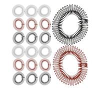 Beaupretty Lot de 30 Peignes à Cheveux Extensibles Noirs Taille Unique Élastiques pour Femmes Peignes Latéraux Invisibles Coiffage Sport et Fête