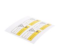 Beaupretty Lot de 4 Autocollants Avertissement de Surface Chaude en Pvc Adhésif pour Prévenir les Accidents et Renforcer la Sécurité les Environnements Industriels