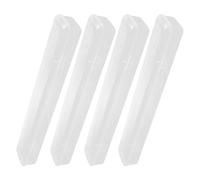 Beaupretty Lot de 4 Boîtes à Pinceaux Transparentes en Plastique, Étuis Vides Compacts pour Rangement de Stylos et Petits Accessoires, pour Artistes et Organisation Scolaire
