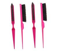 Beaupretty Lot De 4 Brosses Démêlantes Pour Cheveux Secs Et Bouclés Pour Femme Peigne À Crinière De Cochon Rose