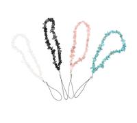 Beaupretty Lot de 4 Lanières Décoratives pour Téléphone Perles en Pâte Polymère, Chaîne Anti-perte Colorée, Accessoires Suspendus Polyvalents pour Téléphone Portable et Appareil Photo, Usage