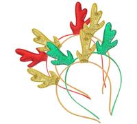 Beaupretty Lot De 4 Serrage-têtes Cerceau En Bois De Cerf 4 Couleurs Léger Décor De Cheveux Pour Femmes Fête De Noël Cosplay Anniversaire