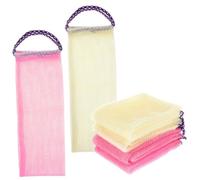 Beaupretty Lot De 4 Serviettes Exfoliantes Corps En Nylon 14x75 Cm, Longue Sangle Exfoliante Pour Bain, Serviette Dorsale Pour Adultesa Peau Sensible, Soin Corporel Quotidien, Facile à Nettoyer
