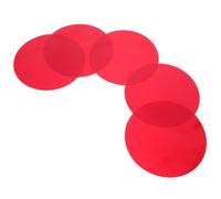 Beaupretty Lot de 5 Films Autocollants de Couleur Rouge Soleil 10 Cm pour Spots, Feuilles à Atténuation de Lumière en Plastique Transparent, Filtres Lumineux D’ambiance pour Décoration