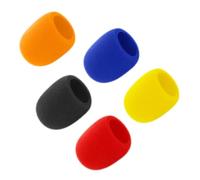 Beaupretty Lot de 5 Housses en Éponge pour Microphone Protection Anti-Vent Universelles Compatibles la Plupart des Microphones Accessoire pour Ktv Conférences et Performances en Plein Air