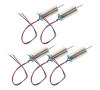 Beaupretty Lot de 5 Micro-moteurs Cc sans Noyau 3,7 V 55 000 Tr/min, Mini Moteurs à Balais Vibrants Compacts pour Maquette D'avion Quadrirotor, Légers et Haute Performance, Couleur Aléatoire