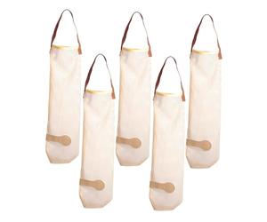 Beaupretty Lot de 5 Paquet en Filet Suspendus en Polyester Respirant pour Oignons et Légumes, Multi-usages, Cuisine Suspendre Partout chez Soi