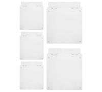 Beaupretty Lot de 5 Protections Transparentes pour Panneau de Climatisation Centrale 86 Type, Couvercle Anti-effraction en Plastique Résistant aux Chocs, Protection du Thermostat pour Maison