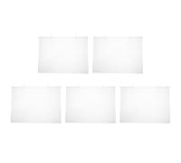 Beaupretty Lot de 5 Protège-Étiquettes de Prix Suspendues A5 Transparentes en PVC Format A4 Crochet pour Supermarché et Boutique Accessoires D’Étiquettes Prix Résistants et Légers Usage