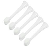 Beaupretty Lot de 5 Têtes de Brosse à Dents Électriques à Poils Souples, Petite Taille, Tête Plate Blanche, Compatible Série Générale, Nettoyage Précis et Protection des Gencives pour Usage
