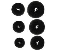 Beaupretty Lot de 6 Anneaux Donut pour Chignon Accessoires Cheveux Fabricant de Chignons Extensibles Utilisation Quotidienne pour Mariage et Fête Corde à Cheveux Flexibles