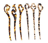 Beaupretty Lot de 6 Baguettes à Cheveux Chinoises Accessoires Rétro Piques à Cheveux pour Chignons en Acétate pour Mariages et Fêtes