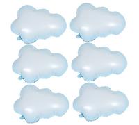 Beaupretty Lot de 6 Ballons en Aluminium de Décoration de Fête Mariage Baby Shower Ballons Rocheux Colorés Décorations Élégantes pour Anniversaire 70Cm