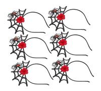 Beaupretty Lot De 6 Bandeaux En Toile D'Araignée Pour Cheveux Accessoire De Coiffure Pour Fête D'Halloween Bandeau En Toile D'Araignée Bandeau Pour Cheveux D'Halloween