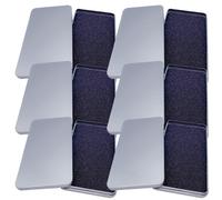 Beaupretty Lot de 6 Boîtes Métalliques 170x90x15 Mm Argentées Couvercle Plat, Boîtes de Rangement pour Écrans en Verre Trempé et Étuis de Téléphone, Organisateur Compact Pratique pour Maison