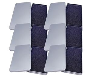 Beaupretty Lot de 6 Boîtes Métalliques 170x90x15 Mm Argentées Couvercle Plat, Boîtes de Rangement pour Écrans en Verre Trempé et Étuis de Téléphone, Organisateur Compact Pratique pour Maison