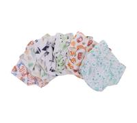 Beaupretty Lot de 6 Culottes D'apprentissage Propreté Bébé en Tissu avec Boutons-pression Réglables, Couches Lavables Absorbantes, Motifs Colorés Assortis, Inserts Inclus, pour -né