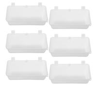 Beaupretty Lot de 6 Gamelles Suspendues en Plastique Épais, Bol Alimentaire Long pour Chiens, Chats et Petits Animaux, Gamelle Anti-basculement, Facile à Nettoyer, pour Cage et Usage