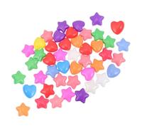 Beaupretty Lot de 60 Boules de Piscine de Cœur et d'Étoile Balles Colorées Jouets de Natation Créatifs pour Garçon et Filles Fêtes Activités Intérieures