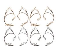 Beaupretty Lot de 8 bijoux d'oreilles d'elfe : boucles d'oreilles manchettes d'oreilles d'elfe - bijoux de fée non perçants - accessoires à clipser pour fêtes cosplay,