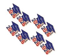Beaupretty Lot de 8 Broches Commémoratives de Remise de Diplômes 2026, Mini Toques de Diplômé en Métal, Insignes pour Vêtements et Paquet à Dos, Accessoires pour Célébration et