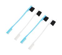 Beaupretty Lot De 8 Pinceaux à Double Extrémité Brosse De Toilettage Pour Sourcils Et Peigne à Cils Blanc Et Bleu Ciel Multi-usages Pour Maquillage Professionnel