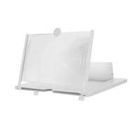 Beaupretty Loupe Écran Téléphone Portable Créative Amplificateur Vidéo Anti-Radiation Support Agrandisseur Mobile Blanc pour Seniors et Films