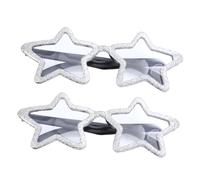 Beaupretty Lunettes à Paillettes Étoile à Cinq Branches En Plastique Léger Pour Fête Déguisée Adultes Et Garçon Et Filles Accessoires Photo Pour Festivals Et SoiréEs 2 Pièces Argentées